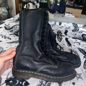 Dr. Martens Mid-Calf Soft Leather Combat Boots SOLD